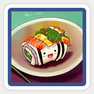 Kawaii Anime Sushi Sticker